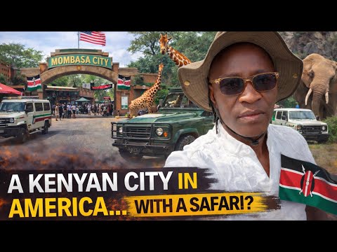 Surprisingly They Made A Kenyan City In America With A Full Safari 😳🇺🇸🇰🇪