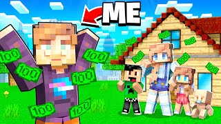 I Became MrBeast for 24 HOURS in Minecraft!