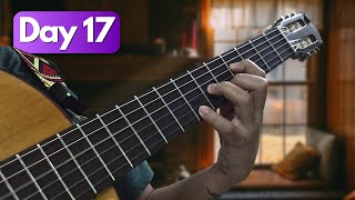 Day 17 of Slef Taught Classical Guitar Joruney | Left Hand Exercises For Finger Independence