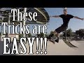 10 Easiest Mini Ramp Skateboarding Tricks (Tutorials)