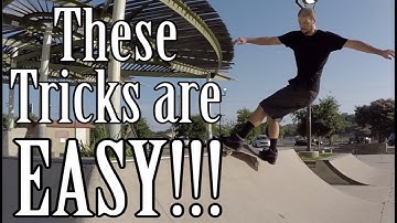 10 Easiest Mini Ramp Skateboarding Tricks (Tutorials)