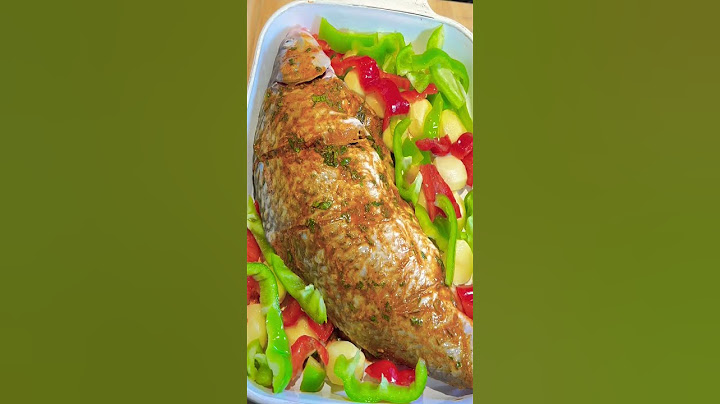 Tastiest Oven Baked whole fish