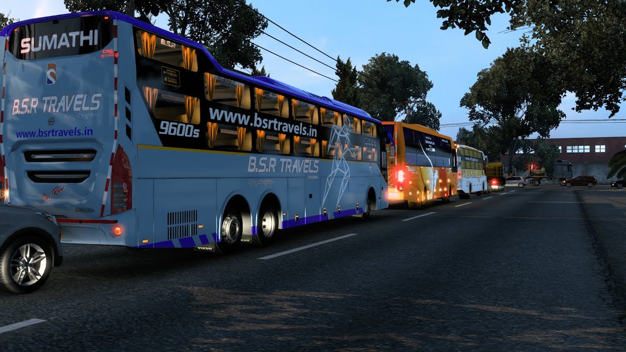 Hyderabad To Chennai In BSR VOLVO 9600 Sleeper Bus | BS6 Volvo Bus Ride | ETS2 TAMIL GAMEPLAY