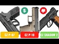 3 pistolas marca cz calibre 380 para civiles en mexico  cz p07 cz p10c y shadow 2