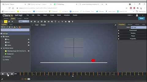 Ball Animation using clara.io
