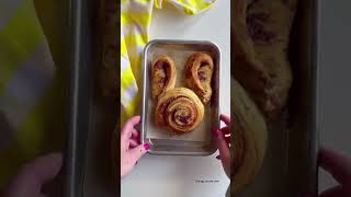 A Giant Peeps Cinnamon Roll is easy to bake with canned cinnamon rolls