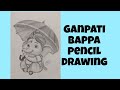 Cute Baby Ganesha Drawing | Pencil Sketch Art | Easy Ganpati Bappa Drawing