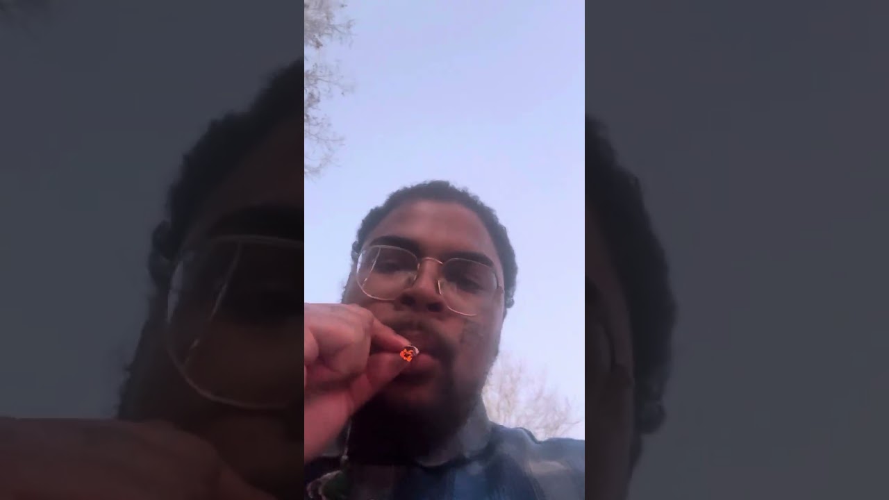 Smokein 💨 a joint in the snow ⛄️