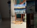 Oil on canvas seascape painting played. It came out exactly how I imagined.