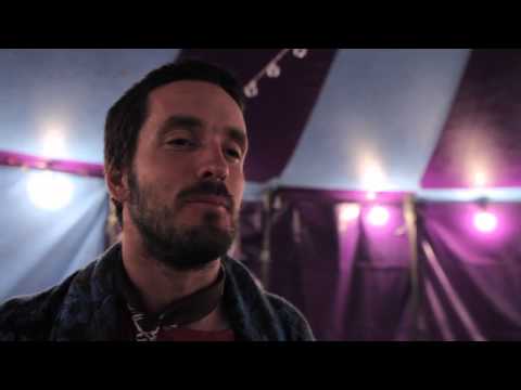 Dizraeli backstage at The Common, Glastonbury 2014
