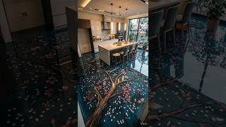 ultra luxury tree epoxy flooring 🔥 😍 👏#epoxy #interiordesign #homedesign #shorts
