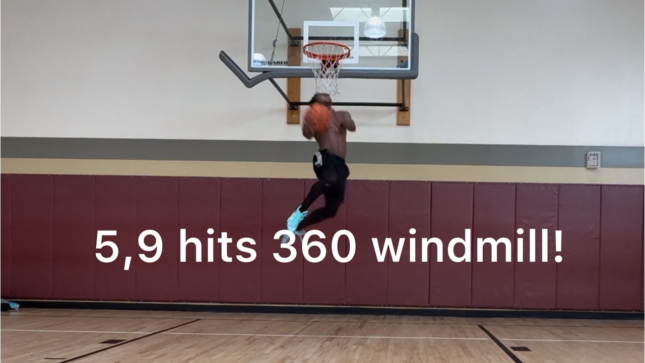 5,9 dunker hits 360 windmill in crazy dunk session! 12/5/2025 - YouTube