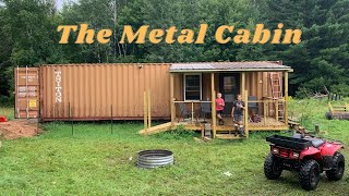 Shipping Container Cabin DONE!  Walk Thru