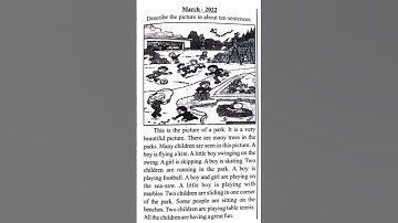 Picture Description|STD 10|English grammar #education #study