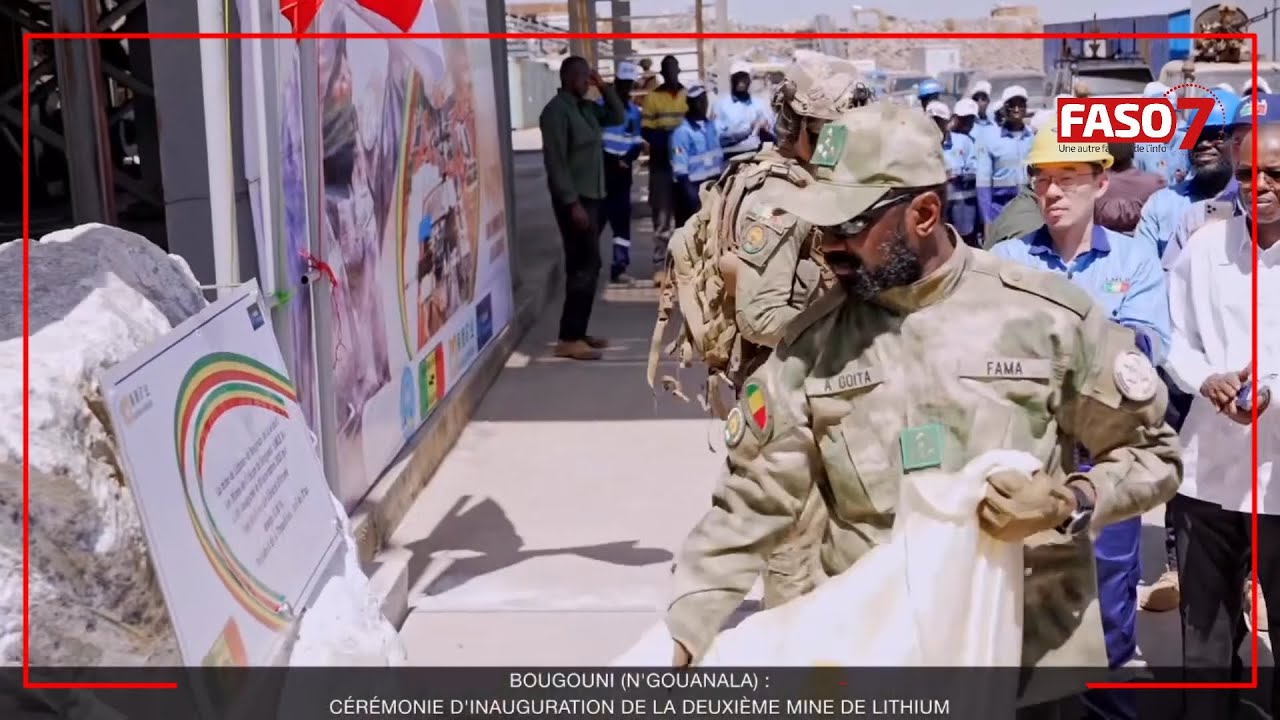 Mali : À Bougouni, le Président Assimi Goïta inaugure la 2e mine de lithium du pays