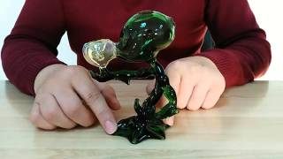 Green G spot Glass Smoking pipes Alien glass pipes with high quality and beautiful design