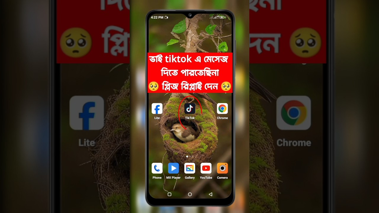 ⁣TikTok message problem .. টিকটকে মেসেজ দিতে পারতেছি না ।