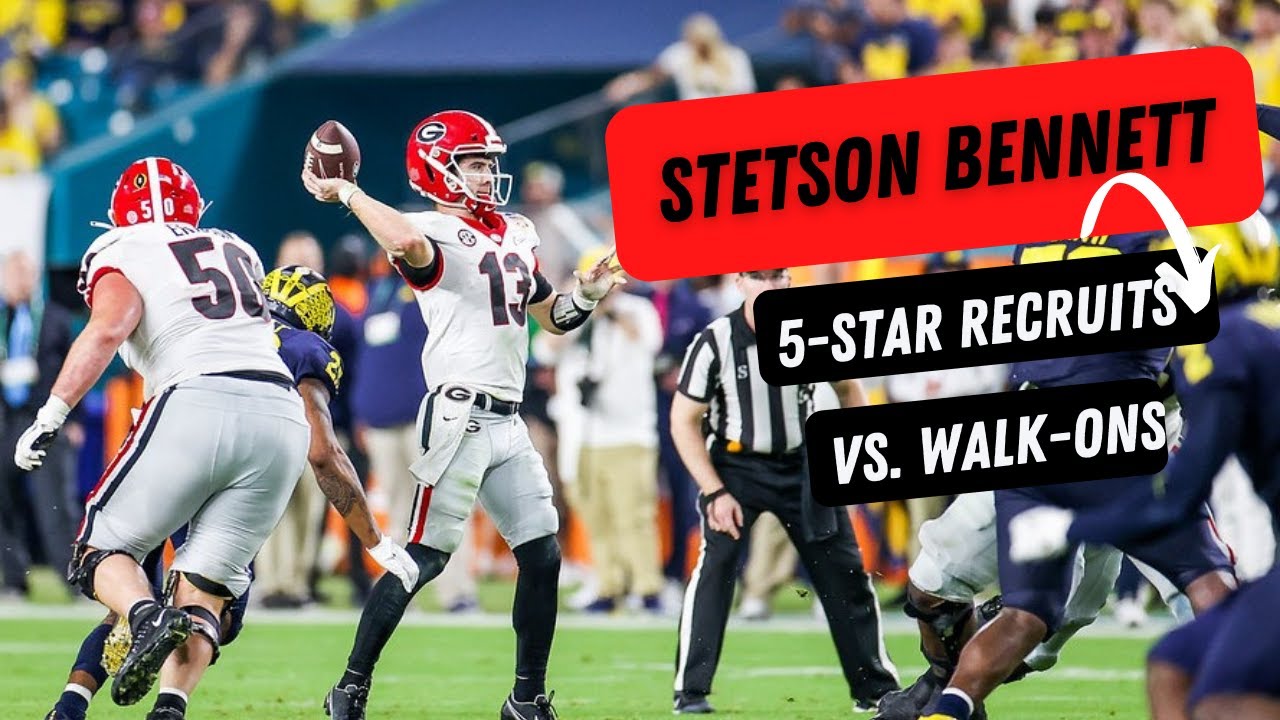 Stetson Bennett compares 5-star recruits with walk-on players