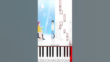 Hugging Saja Boys Cat | Kpop Demon Hunters (@tieanimation) - Octave Piano Tutorial