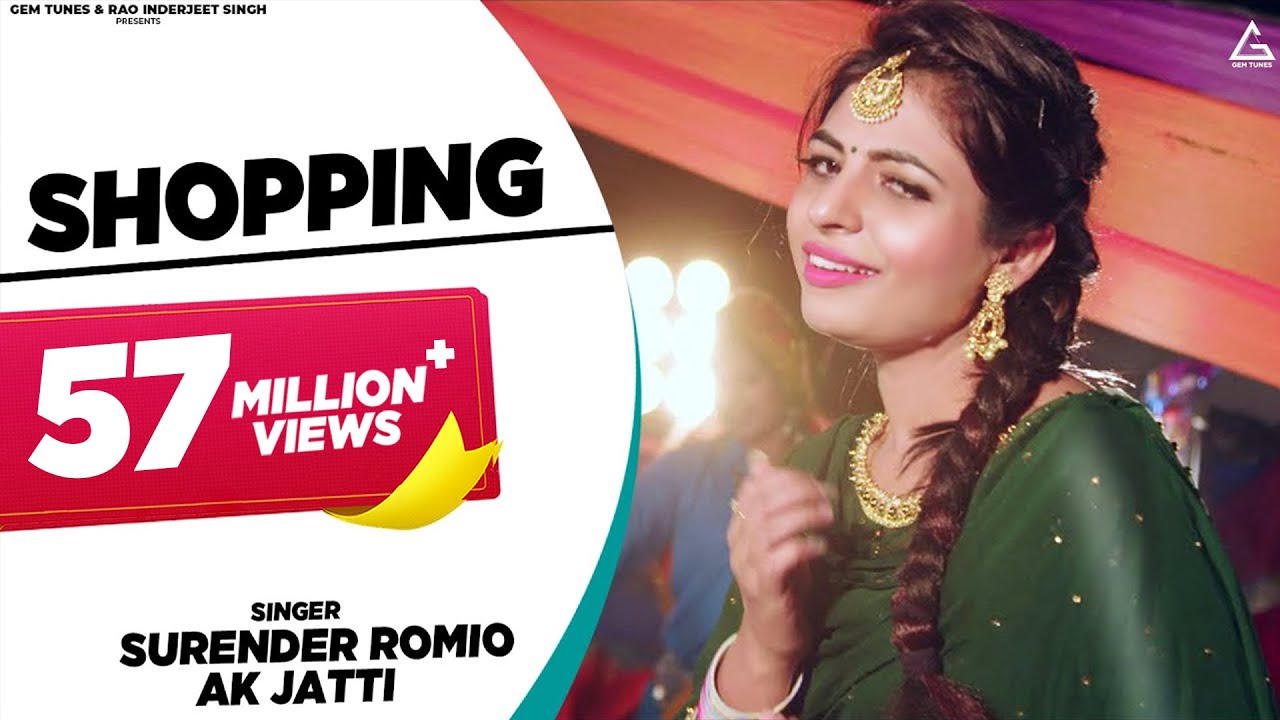 Shopping  Surender Romio  Annu Kadyan Ak Jatti  Anamika Bawa  New Haryanvi Song