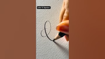 Letter ‘O’ Signature