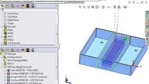 02 CAMWorks 2 5 Axis Milling   15 Adjusting Operations   Roughing A
