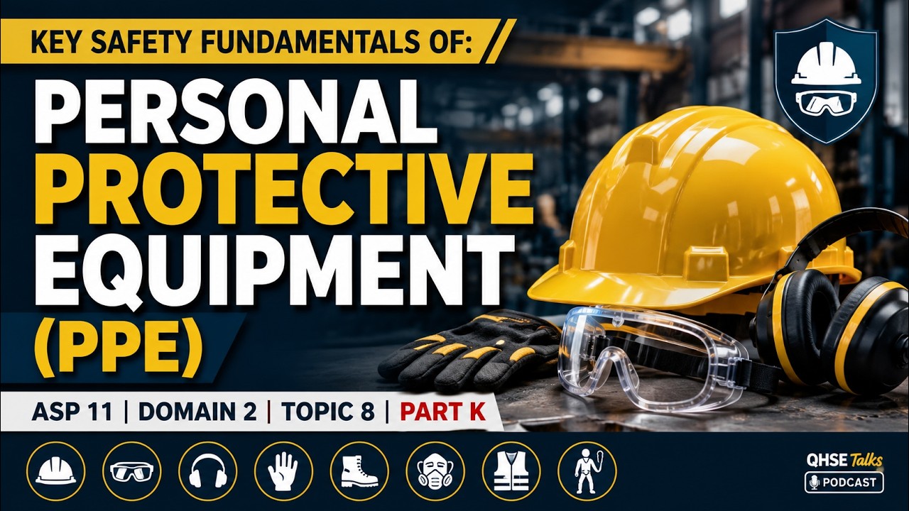 ASP 11 Domain 2 Topic 8 (K)| Personal Protective Equipment (PPE) | OSHA & ANSI Safety Fundamentals