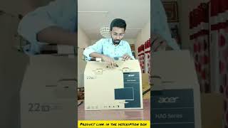 Unboxing 21.5' Acer monitor in cinematic style🔥| 75Hz |Acer HA220Q #gadgets #shortvideo #shorts