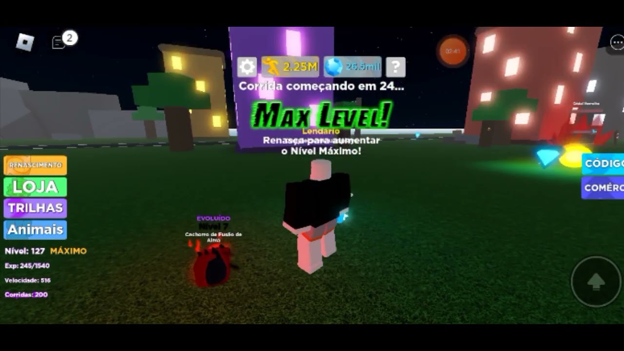 Roblox - Códigos secretos no jogo Lendas da velocidade! 