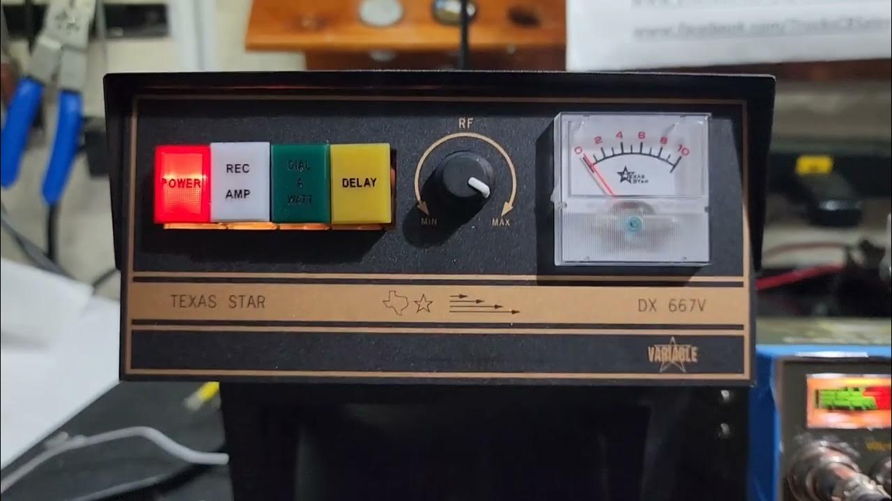 Texas Star DX 667V cw amplifier performance report - YouTube