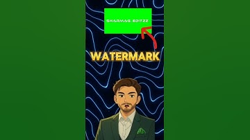 Watermark 💦 Tutorial in CAPCUT 📸✅️ #shorts #capcut #capcutedit #editing #watermark #tutorial