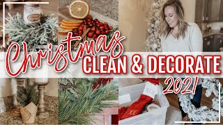 *NEW* 2021 CHRISTMAS CLEAN + DECORATE WITH ME | ENTIRE APARTMENT CHRISTMAS DECORATE WITH ME