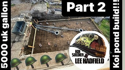 22500 litre koi pond build Part 2