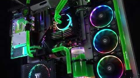 써멀테이크 Thermaltake Core P5 NVIDIA Custom Bulid 커스텀 수냉 (Silver Modding)
