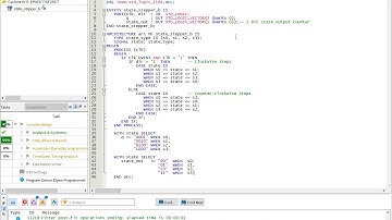 Quartus State Machine in Waveform Viewer Figure 12-79 in Kleitz Text FA and RP