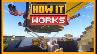 HOW THE BIPLANE WORKS IN MINECRAFT WITH THE AIRCRAFT IMMERSIVE MOD screenshot 1