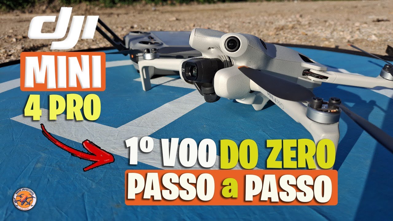 DRONE DJI MINI 4 PRO Primeiro Voo Passo a Passo - YouTube