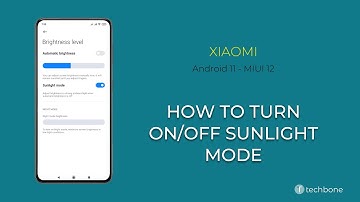 How to Turn On/Off Sunlight mode - Xiaomi [Android 11 - MIUI 12]