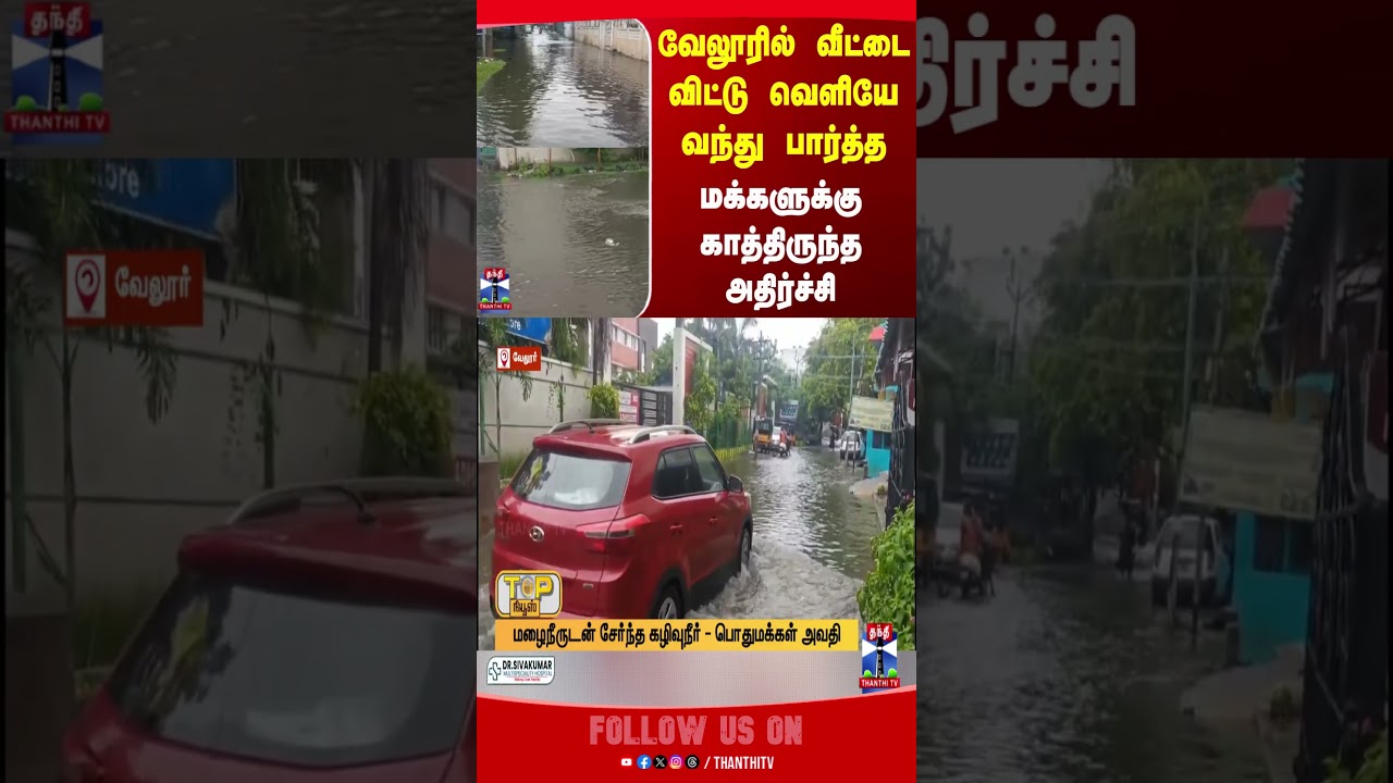 vellore || heavyrain || thanthitv