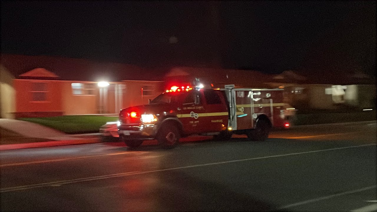 LACoFD paramedic squad 101 Responding, Medical emergency 