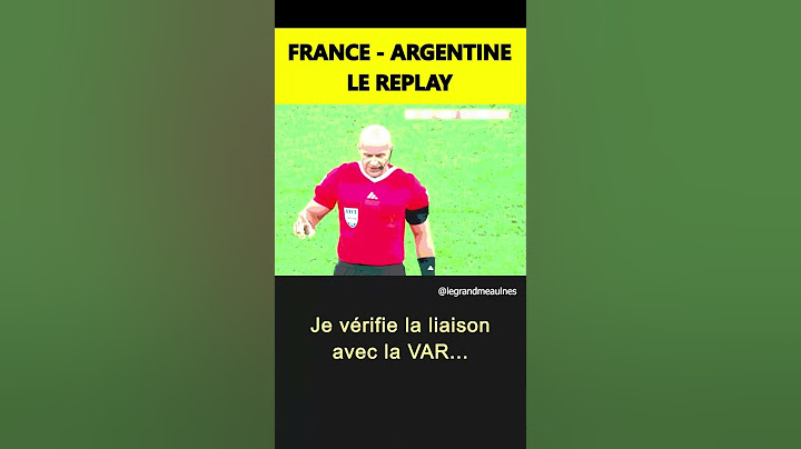 ⚽ France - Argentine : l'arbitre vérifie la liaison avec la VAR 🎥