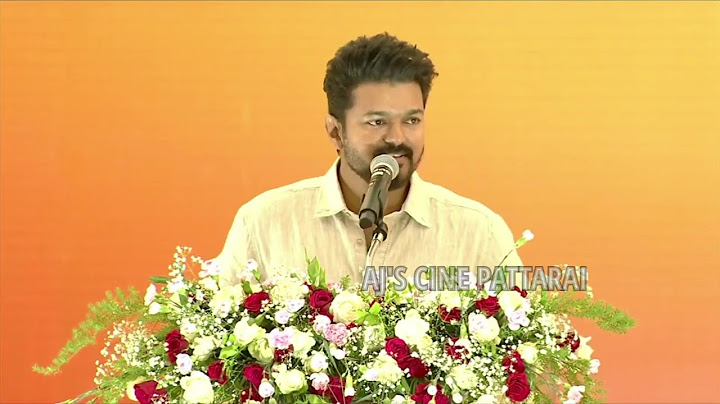 என் நெஞ்சில் குடியிருக்கும் 🔥 Thalapathy Vijay Mass Speech
