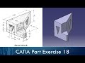 CATIA Part Design Exercise 18 - Bevel Block