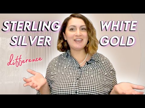 925 SILVER VS WHITE GOLD difference explained
