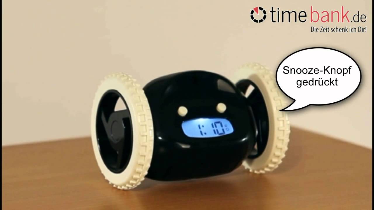 Clocky, der fahrende Wecker YouTube