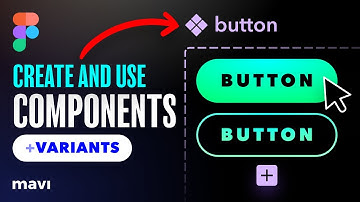 Figma Basics: Create and Use COMPONENTS With VARIANTS (Tutorial)