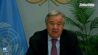 UN chief restates zero emissions call to avert falling into climate abyss
