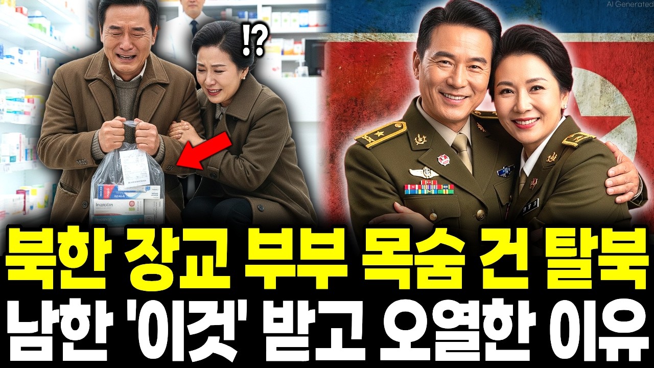 북한 엘리트 장교 부부의 목숨 건 탈북, 남한에서 받은 '이것'에 주저앉아 통곡한 이유 [AI 드라마]
