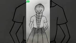 Drawing Pictures- Part 34 | Backside Girl Drawing #drawing #art #shorts #tipsclub
