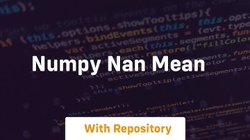 numpy nan mean